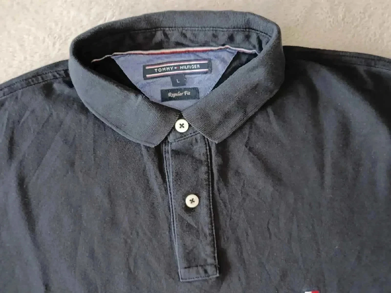 Polo Tommy Hilfiger preto Tamanho L – photo 4